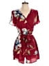 Assorted Brands Floral Burgundy Red Romper Size S - photo 1