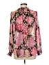 H&M 100% Polyester Pink Long Sleeve Blouse Size M - photo 2