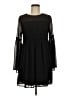 Unbranded 100% Polyester Solid Black Casual Dress Size M (estimated) - photo 1