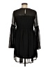Unbranded 100% Polyester Solid Black Casual Dress Size M (estimated) - photo 2