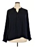 Gap 100% Polyester Black Long Sleeve Blouse Size XXL - photo 1