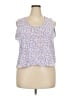Basic Editions 100% Cotton Purple Sleeveless Top Size 2X - photo 1