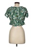 Ann Taylor LOFT Paisley Green Short Sleeve Top Size M - photo 2