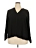 Jennifer Lopez Black Long Sleeve Blouse Size XXL - photo 1