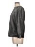 Ann Taylor LOFT Metallic Silver Long Sleeve Top Size L - photo 5