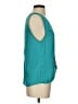 THML 100% Polyester Teal Sleeveless Blouse Size S - photo 4