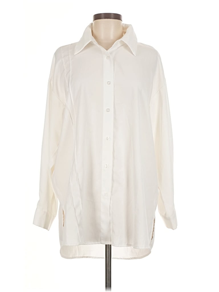 Pre-owned Dazy Long Sleeve Blouse In Ivory