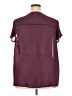Torrid 100% Polyester Burgundy Short Sleeve Blouse Size 2X Plus (2) - photo 2