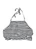Unbranded Stripes Black Swimsuit Top Size M - photo 1