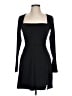 Tinsel Solid Black Cocktail Dress Size L - photo 1