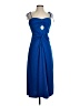 Venus Solid Blue Cocktail Dress Size S - photo 1
