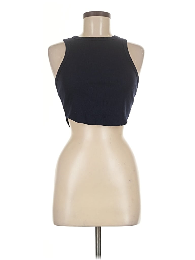 Pre-owned Wild Fable Tank Top Black Halter Neckline Tops