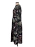 Atmosphere 100% Polyester Print Black Casual Dress Size 10 - photo 5