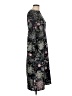 Atmosphere 100% Polyester Print Black Casual Dress Size 10 - photo 4