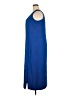Mosaic 100% Polyester Solid Blue Casual Dress Size 18 - photo 5