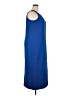 Mosaic 100% Polyester Solid Blue Casual Dress Size 18 - photo 4