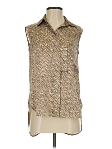 Burberry Sleeveless Silk Top (view 1)