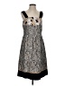 Studio 1 Print Gray Cocktail Dress Size 12 - photo 1