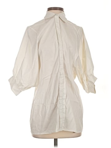 BCBGMAXAZRIA 3/4 Sleeve Button-Down Shirt (view 1)