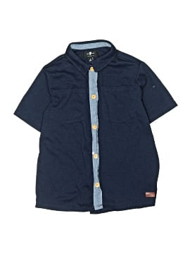 7 For All Mankind Short Sleeve Button Down Shirt