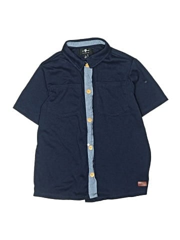7 For All Mankind Short Sleeve Button-Down Shirt (view 1)