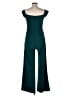 Express Solid Teal Jumpsuit Size S - photo 2
