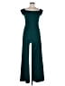 Express Solid Teal Jumpsuit Size S - photo 1