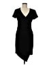 Bisou Bisou Solid Black Casual Dress Size 8 - photo 1