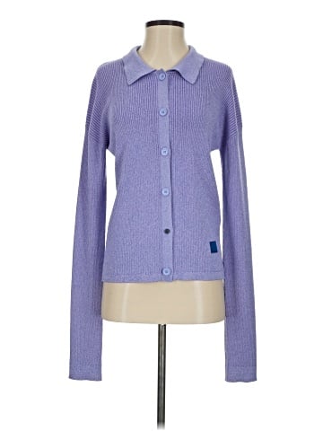 Acne Studios Keat Wool Blend Polo Cardigan (view 1)