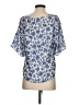 Maison Jules 100% Polyester Blue Short Sleeve Blouse Size S - photo 2