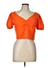 Shein Orange Short Sleeve Top Size 12 - photo 1