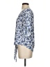 Maison Jules 100% Polyester Blue Short Sleeve Blouse Size S - photo 5