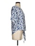 Maison Jules 100% Polyester Blue Short Sleeve Blouse Size S - photo 4