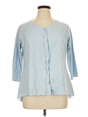 Cut Loose 3/4 Sleeve Button-Down Shirt (view 1)