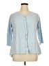 Cut Loose Blue 3/4 Sleeve Button-Down Shirt Size XL - photo 1