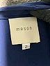 Mason 100% Silk Blue Short Sleeve Silk Top Size 2 - photo 7