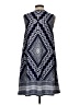 Apt. 9 Print Blue Casual Dress Size S - photo 2