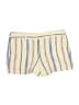 Ann Taylor LOFT Outlet 100% Cotton Stripes Ivory Shorts Size 6 - photo 1
