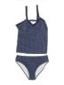 Unbranded Chevron-herringbone Blue Two Piece Swimsuit Size 4X - photo 1