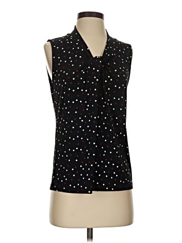 Kasper Sleeveless Button-Down Shirt (view 1)