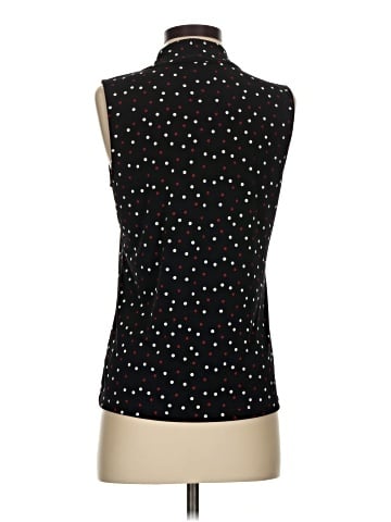 Kasper Sleeveless Button-Down Shirt (view 2)