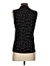 Kasper Polka Dots Black Sleeveless Button-Down Shirt Size XS - photo 2