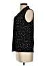 Kasper Polka Dots Black Sleeveless Button-Down Shirt Size XS - photo 5