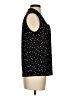 Kasper Polka Dots Black Sleeveless Button-Down Shirt Size XS - photo 4