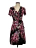 Apt. 9 Floral Black Casual Dress Size S - photo 1