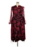 Assorted Brands 100% Polyester Paisley Burgundy Red Cocktail Dress Size 2X (estimated) - photo 1