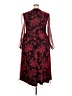 Assorted Brands 100% Polyester Paisley Burgundy Red Cocktail Dress Size 2X (estimated) - photo 2