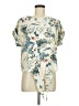 Shein Ivory Short Sleeve Blouse Size 8 - 10 - photo 1