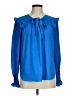 Ann Taylor 100% Polyester Blue Long Sleeve Blouse Size M - photo 1