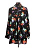 ASOS 100% Polyester Print Black Long Sleeve Blouse Size 12 - photo 2